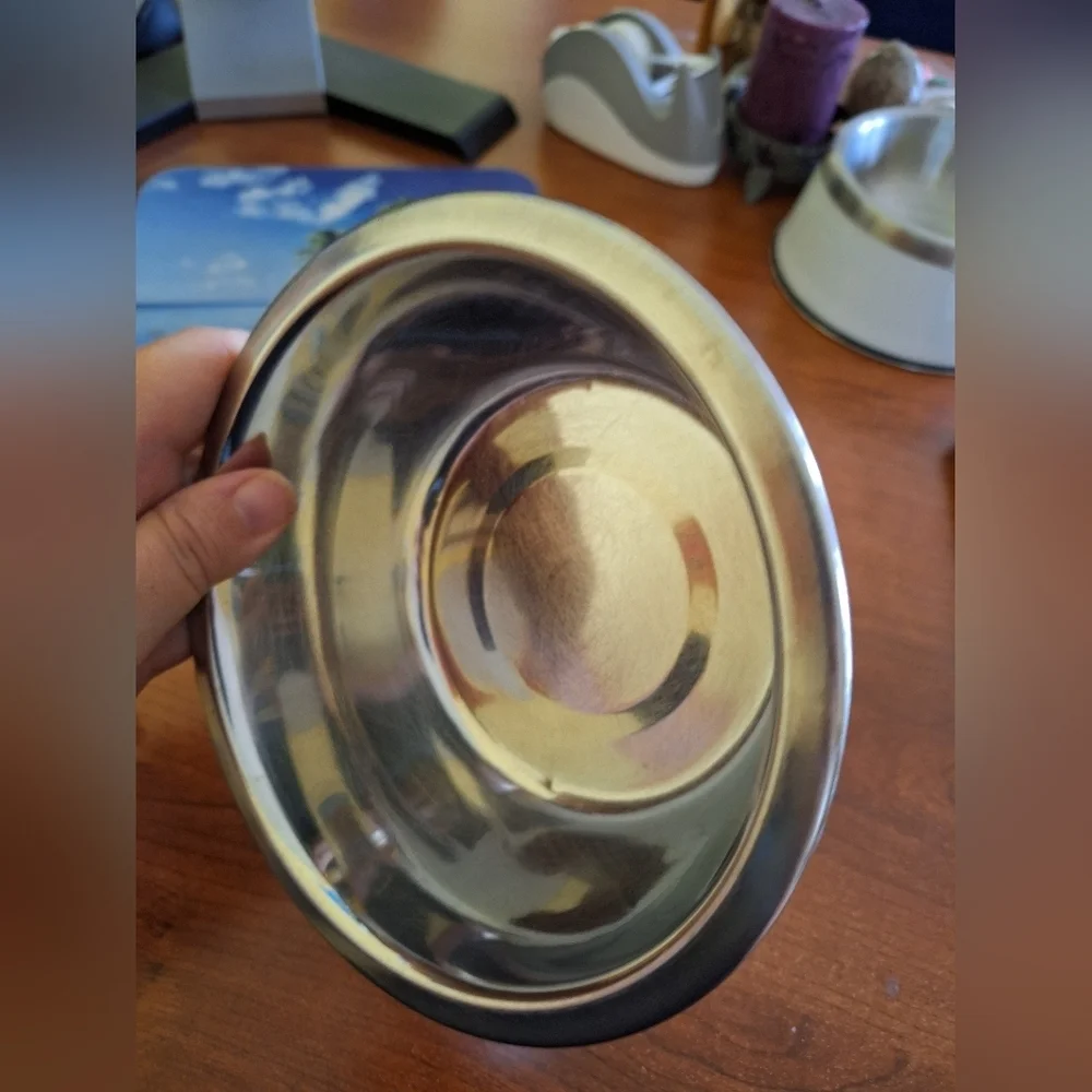 Metal dog/cat water food bowl